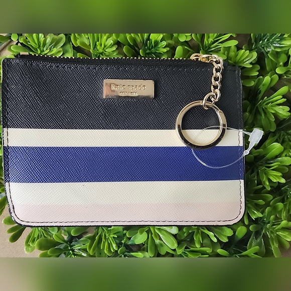 kate spade Handbags - Kate Spade  Striped Card Case Keychain